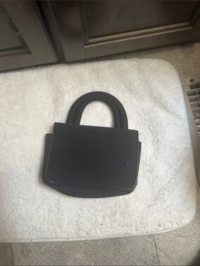 Minimalist Black Mini Top-Handle Bag